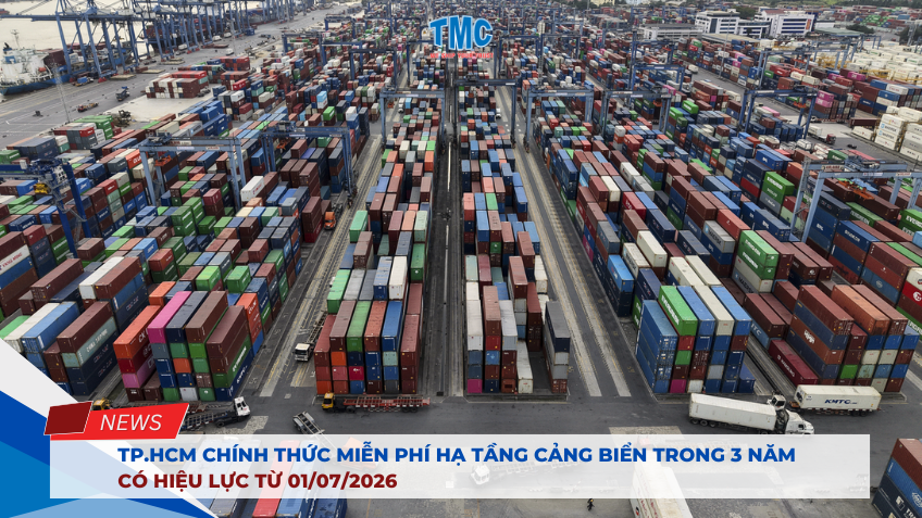TP.HCM chính thức miễn phí hạ tầng cảng biển trong 3 năm