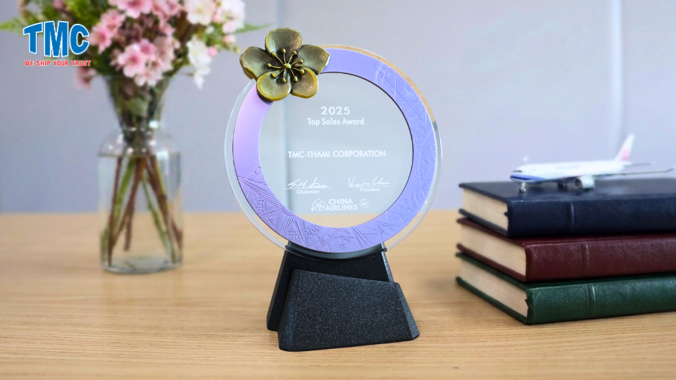 TMC nhận danh hiệu Top Sales Award 2025 bởi China Airlines 2